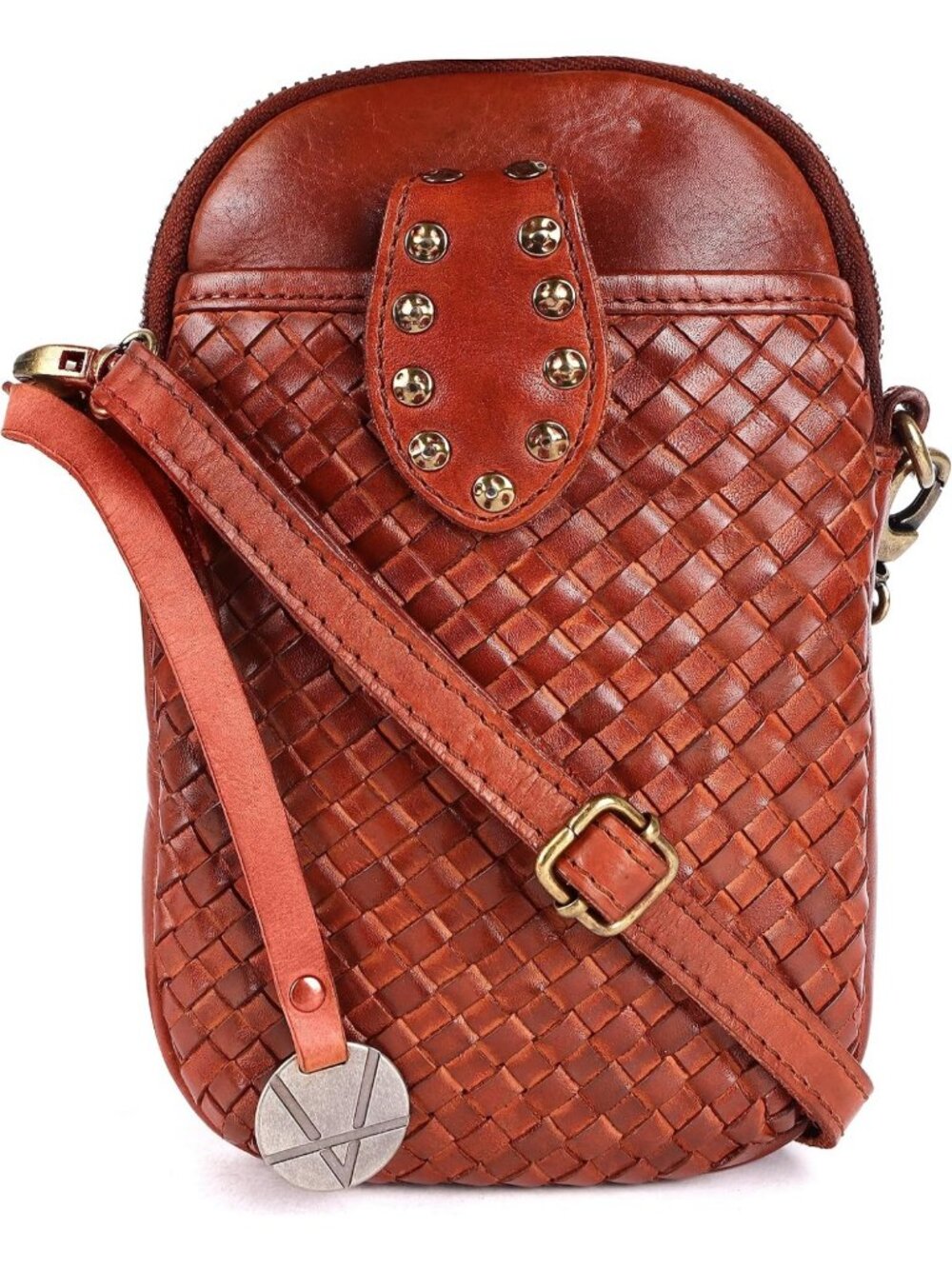Stylish Genuine Leather Crossbody Bag for Women - Cell Phone Purse with
